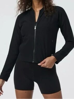NWT Vuori Elevation Track Jacket - Black Heather